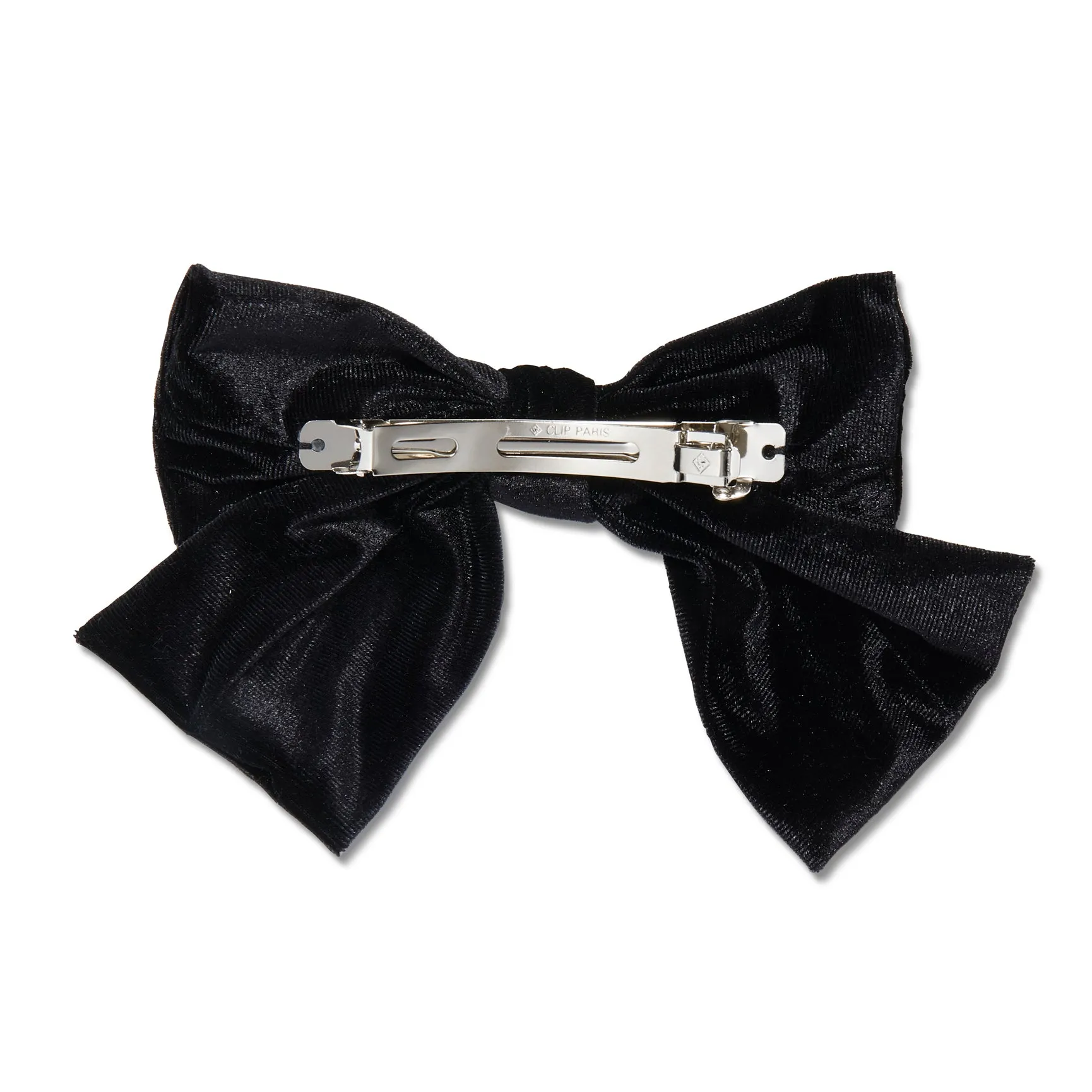 JET JUMBO VELVET BOW BARRETTE