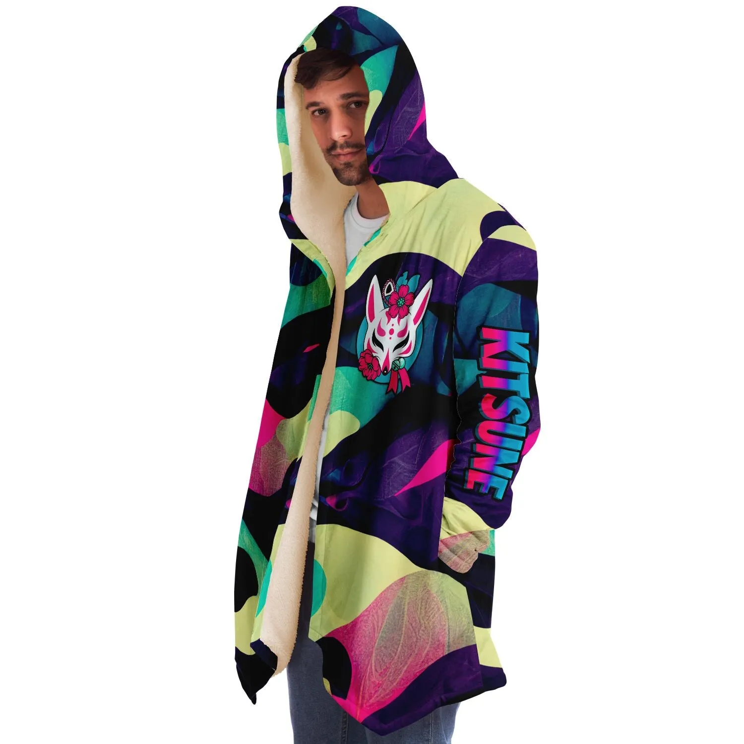 Kitsune Funky Colored Camo Cloak