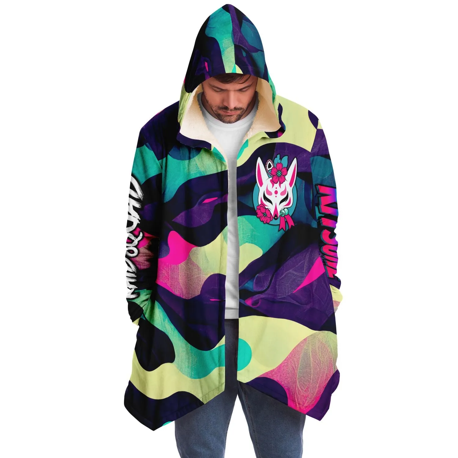 Kitsune Funky Colored Camo Cloak