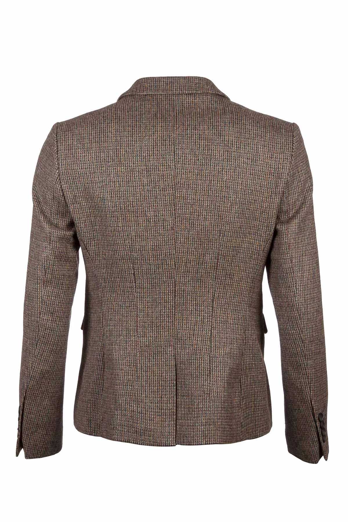 Ladies Short Fitted Tweed Jacket Blazer