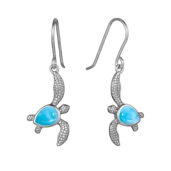 Larimar Waikiki Honu Earrings