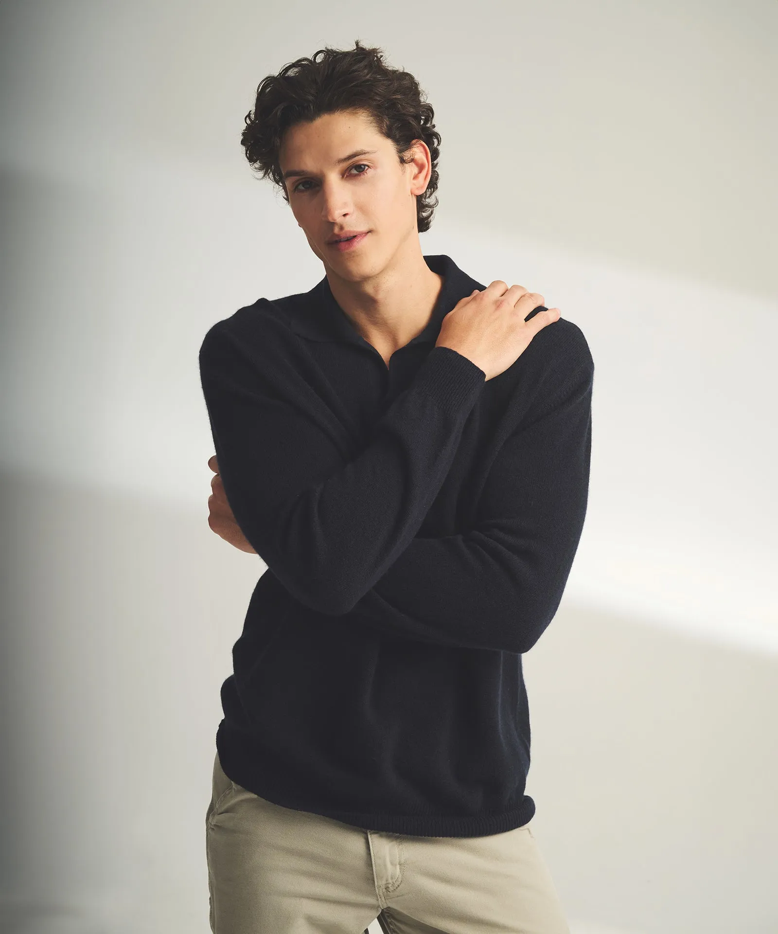 Lightweight Cashmere Relaxed Polo