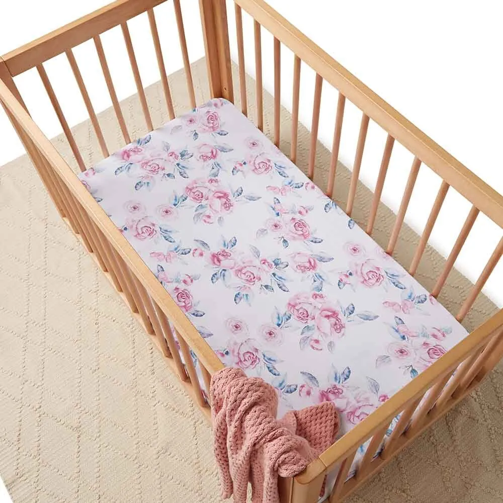 Lilac Skies I Fitted Cot Sheet