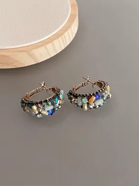 Lilio Earrings - Bright Hoops