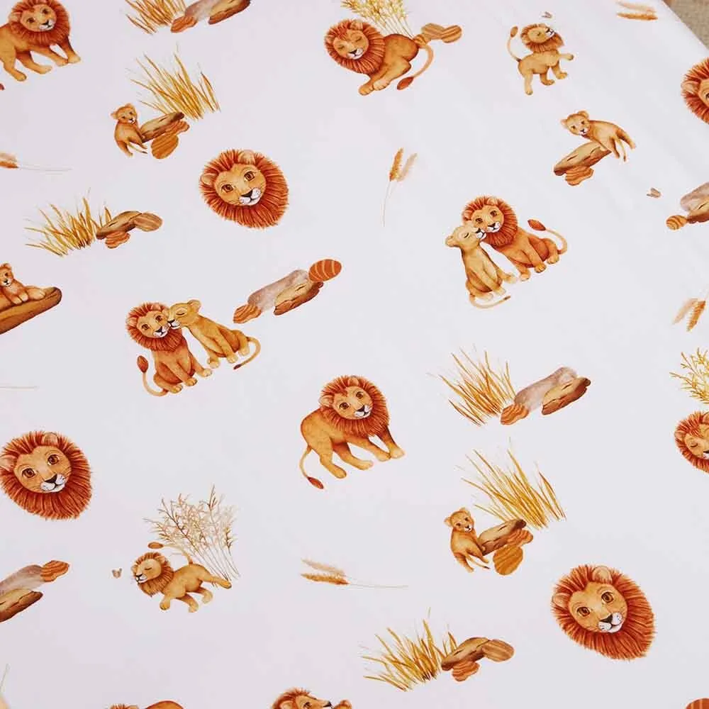 Lion | Fitted Cot Sheet