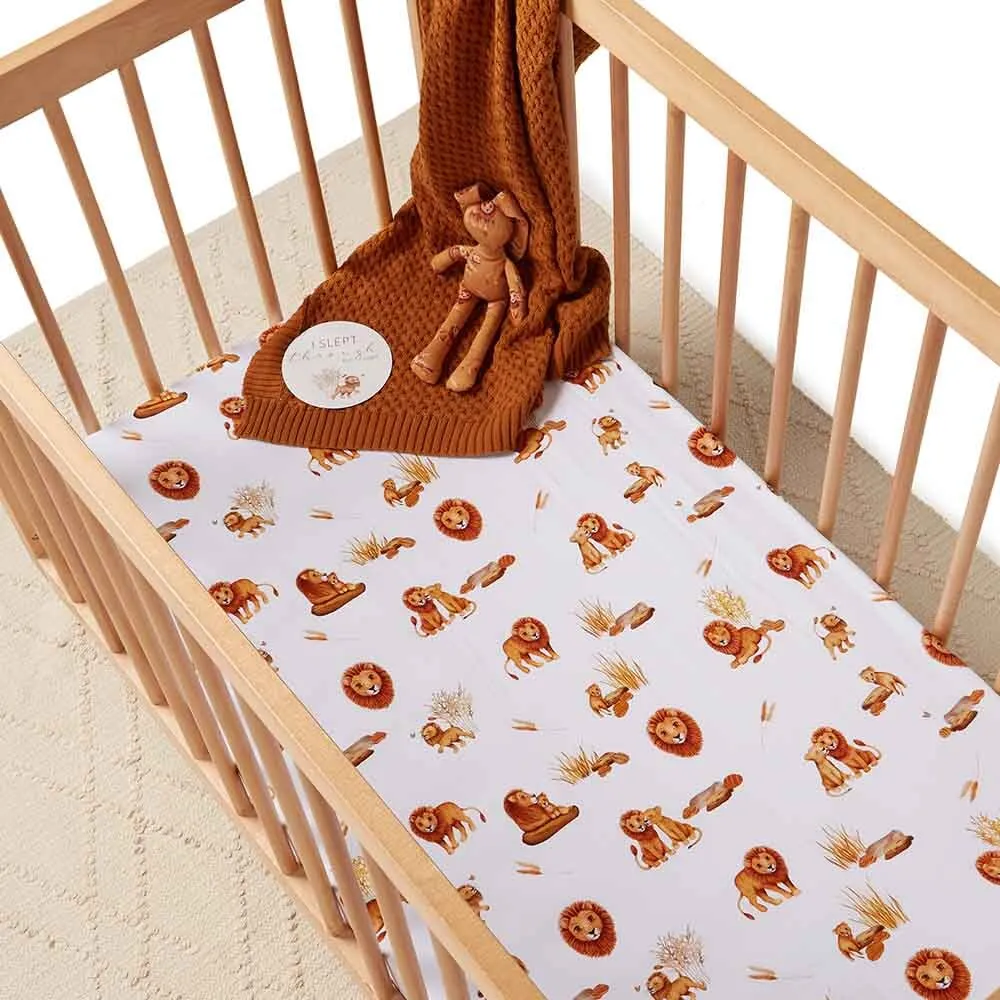 Lion | Fitted Cot Sheet