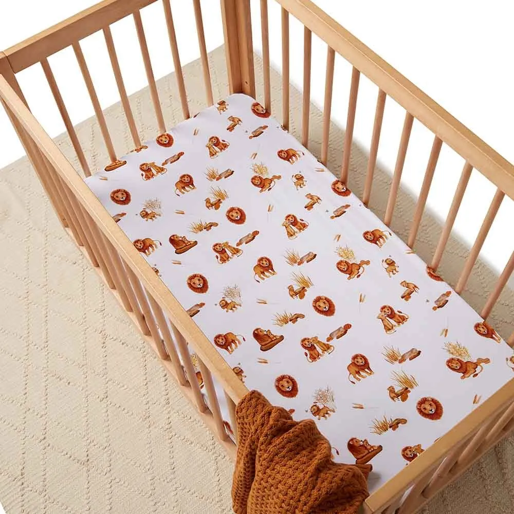 Lion | Fitted Cot Sheet