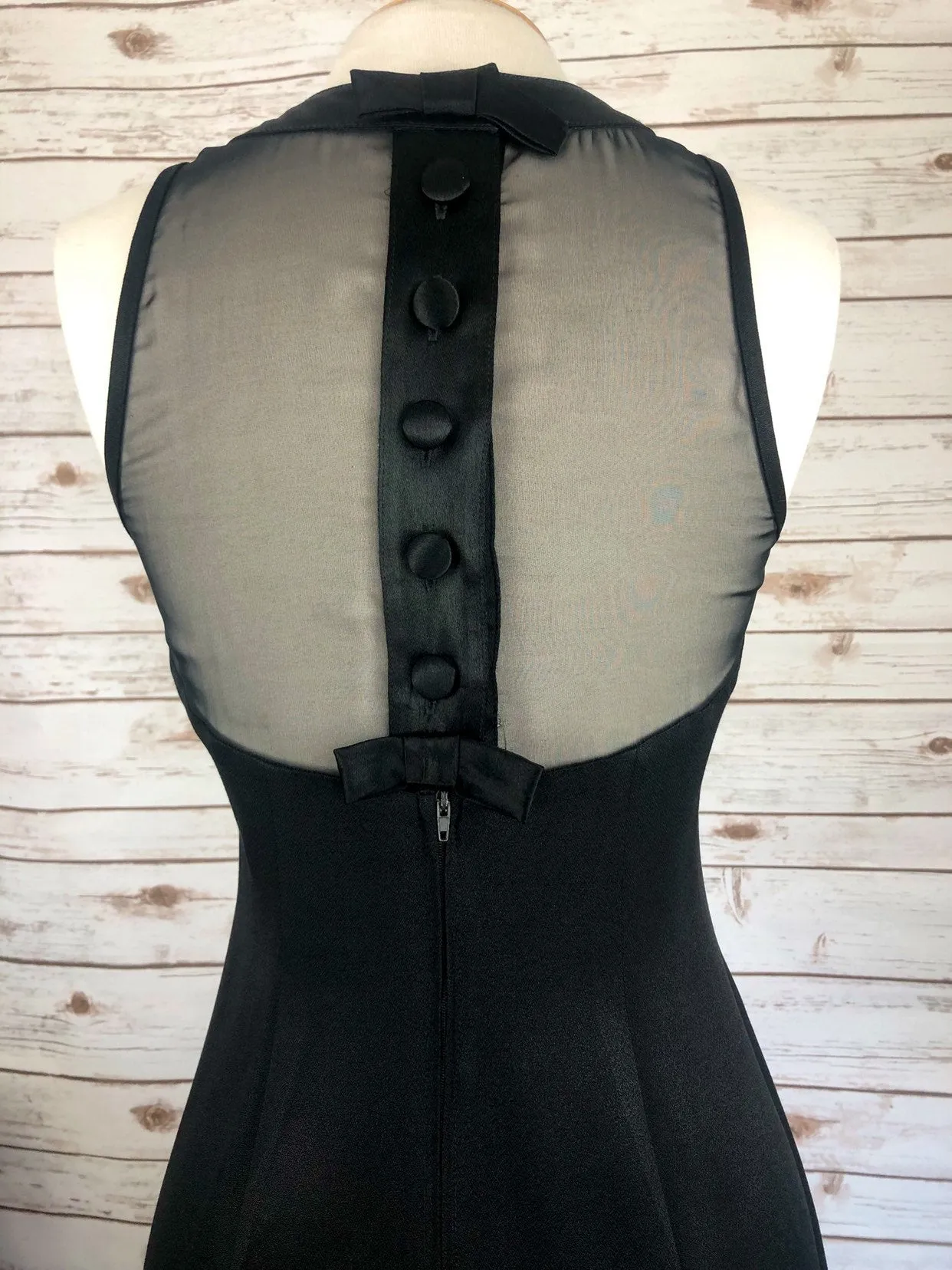 Live: 176 Vintage 80s Little Black Vintage Dress Sexy Sheer