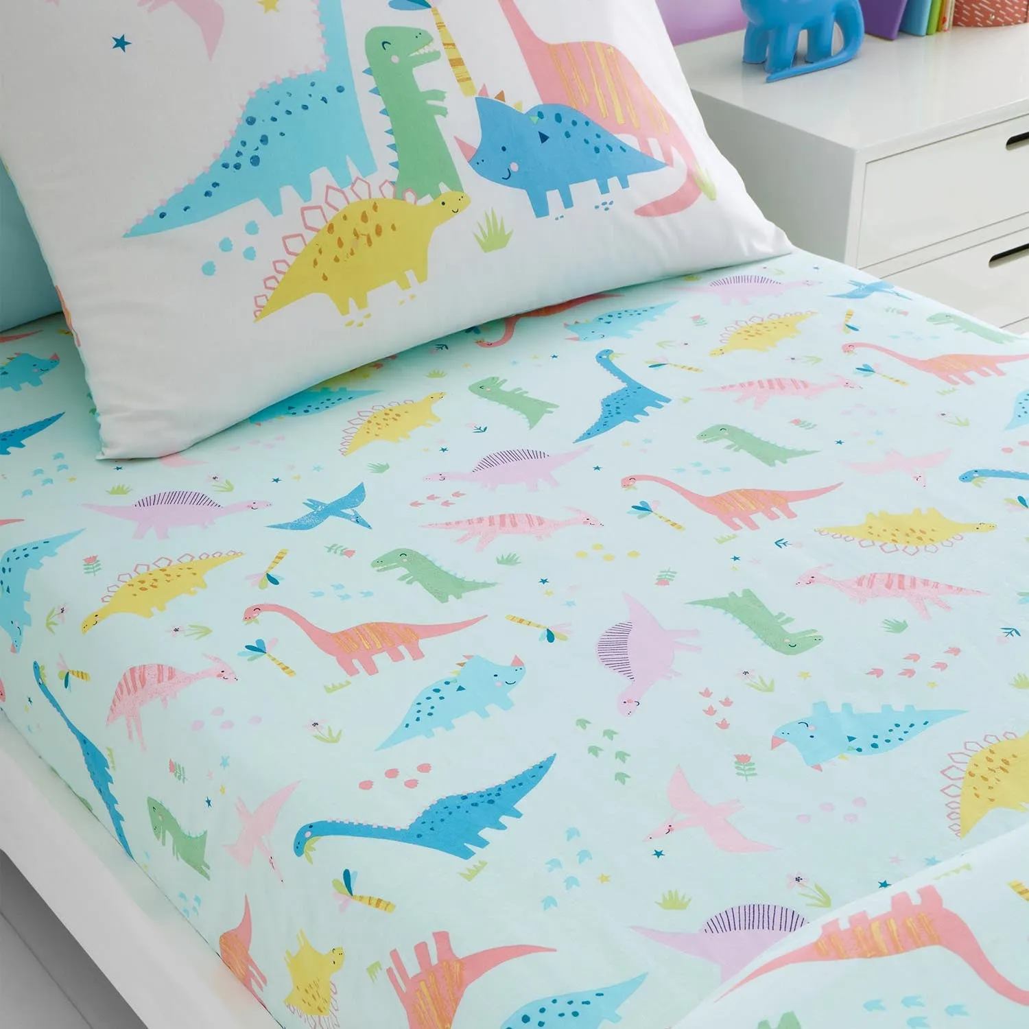 Loveable Dinosaur Fitted Sheet