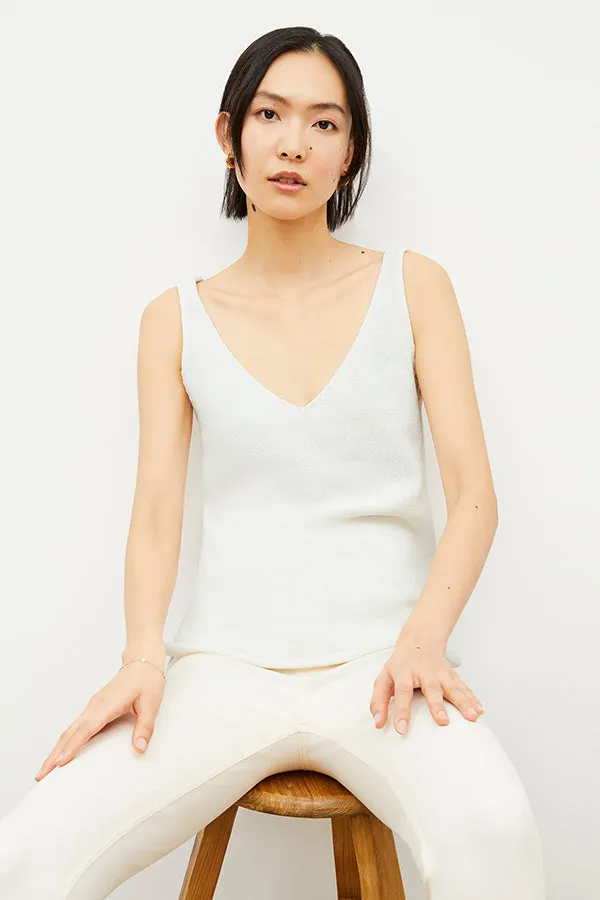 Melody Tank - Sleek Cotton :: Ivory