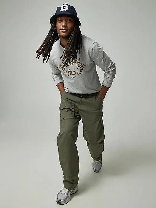 MEN'S LEE X THE BROOKLYN CIRCUS Drawstring Supply Pant in Muted Olive