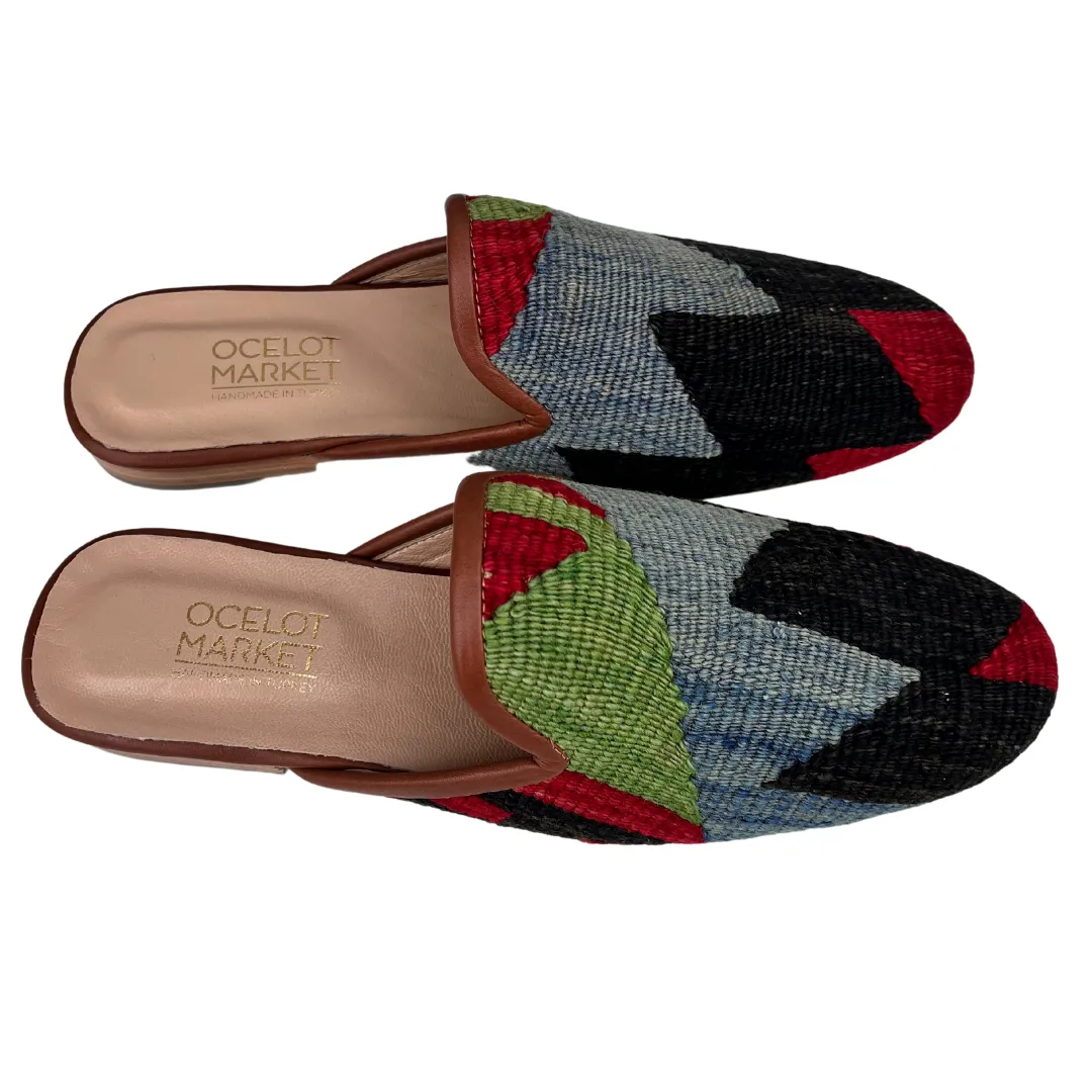 Men's Turkish Kilim Mule Muted Multicolor