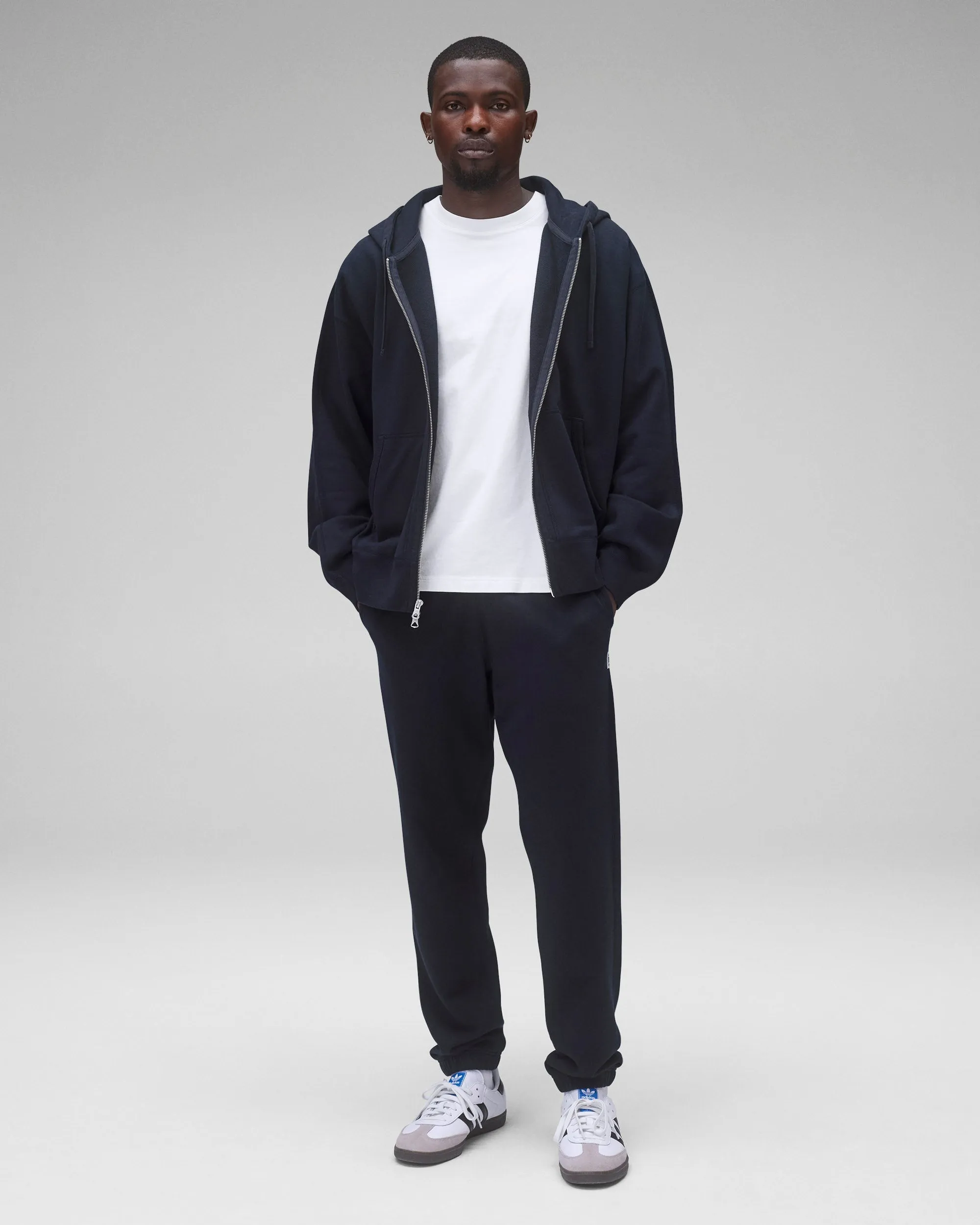 Midweight Terry Relaxed Zip Hoodie