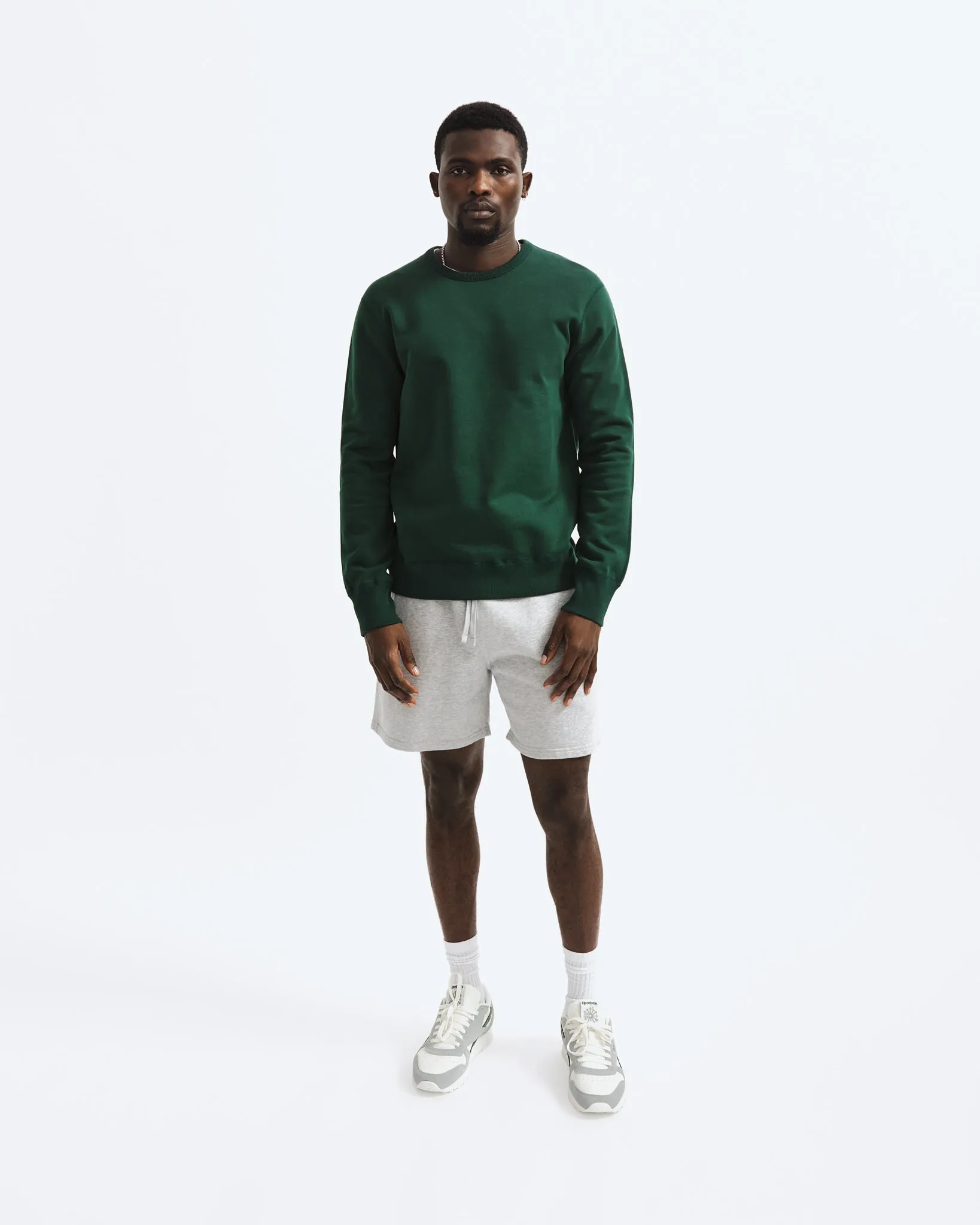 Midweight Terry Slim Crewneck