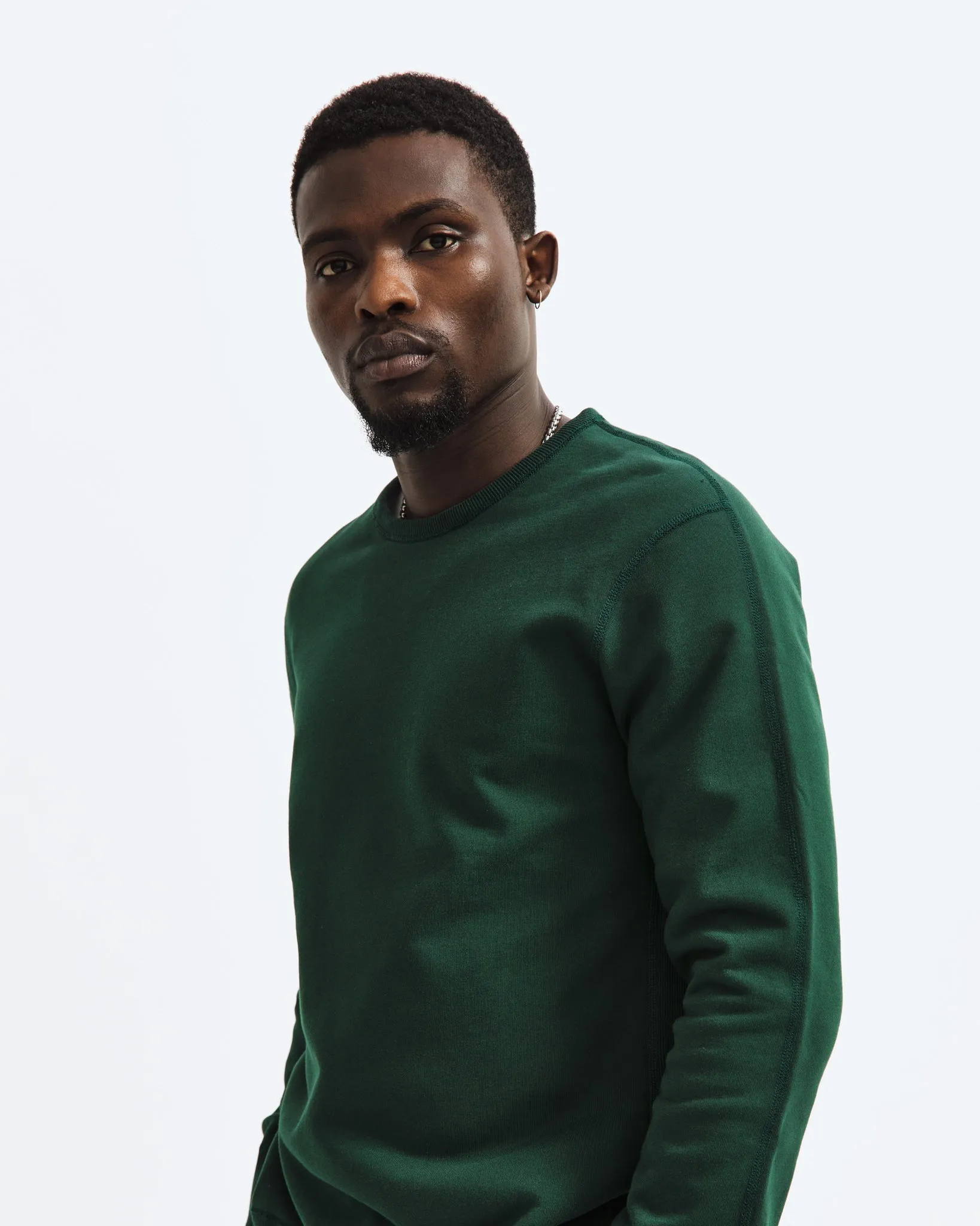 Midweight Terry Slim Crewneck