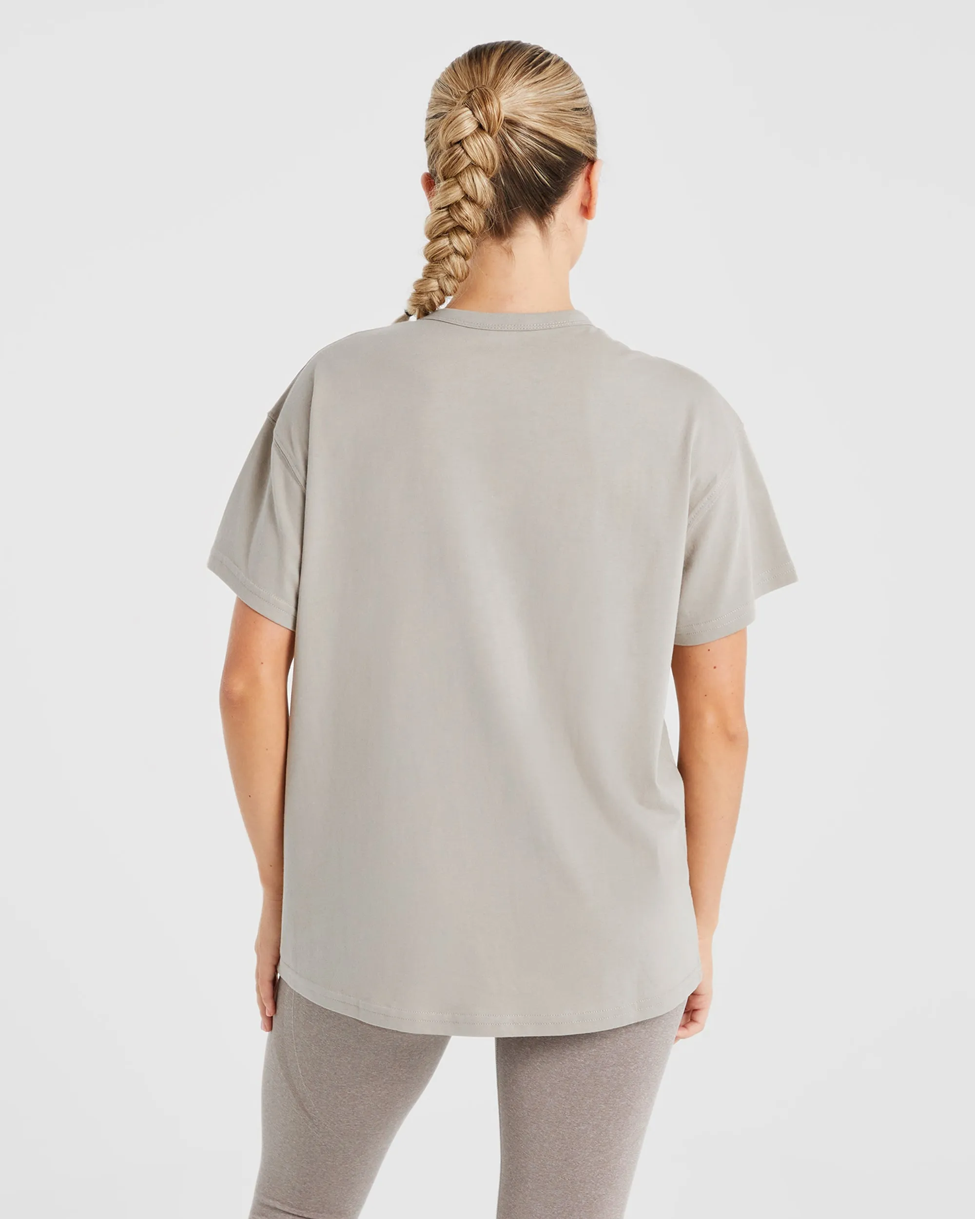 Mind Body Control Oversized T Shirt - Muted Oak