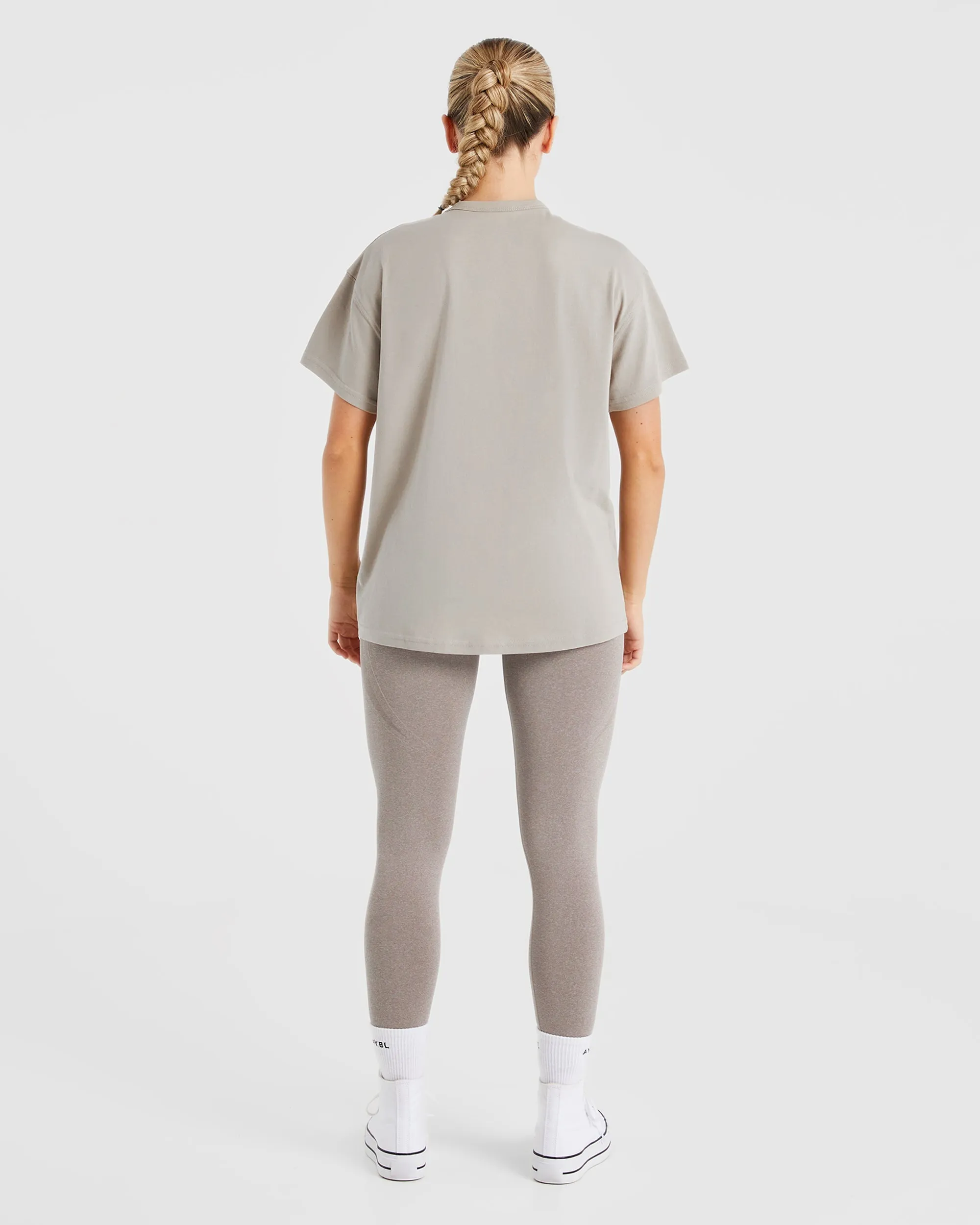 Mind Body Control Oversized T Shirt - Muted Oak