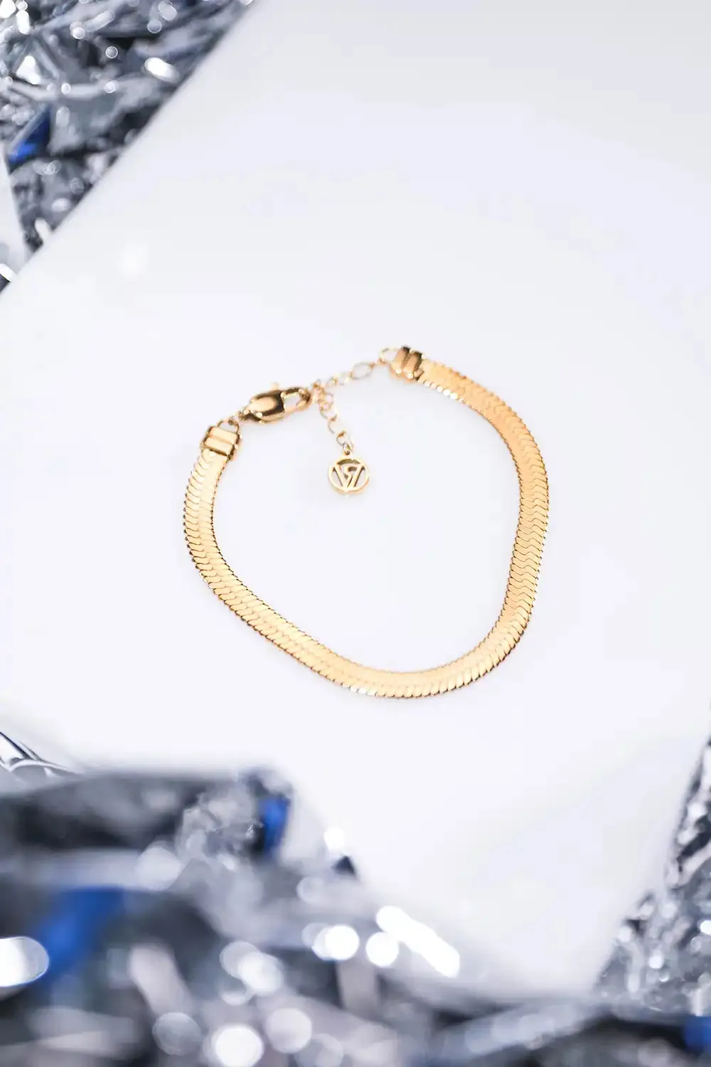 Molten Sleek Bracelet 14K Gold Plated