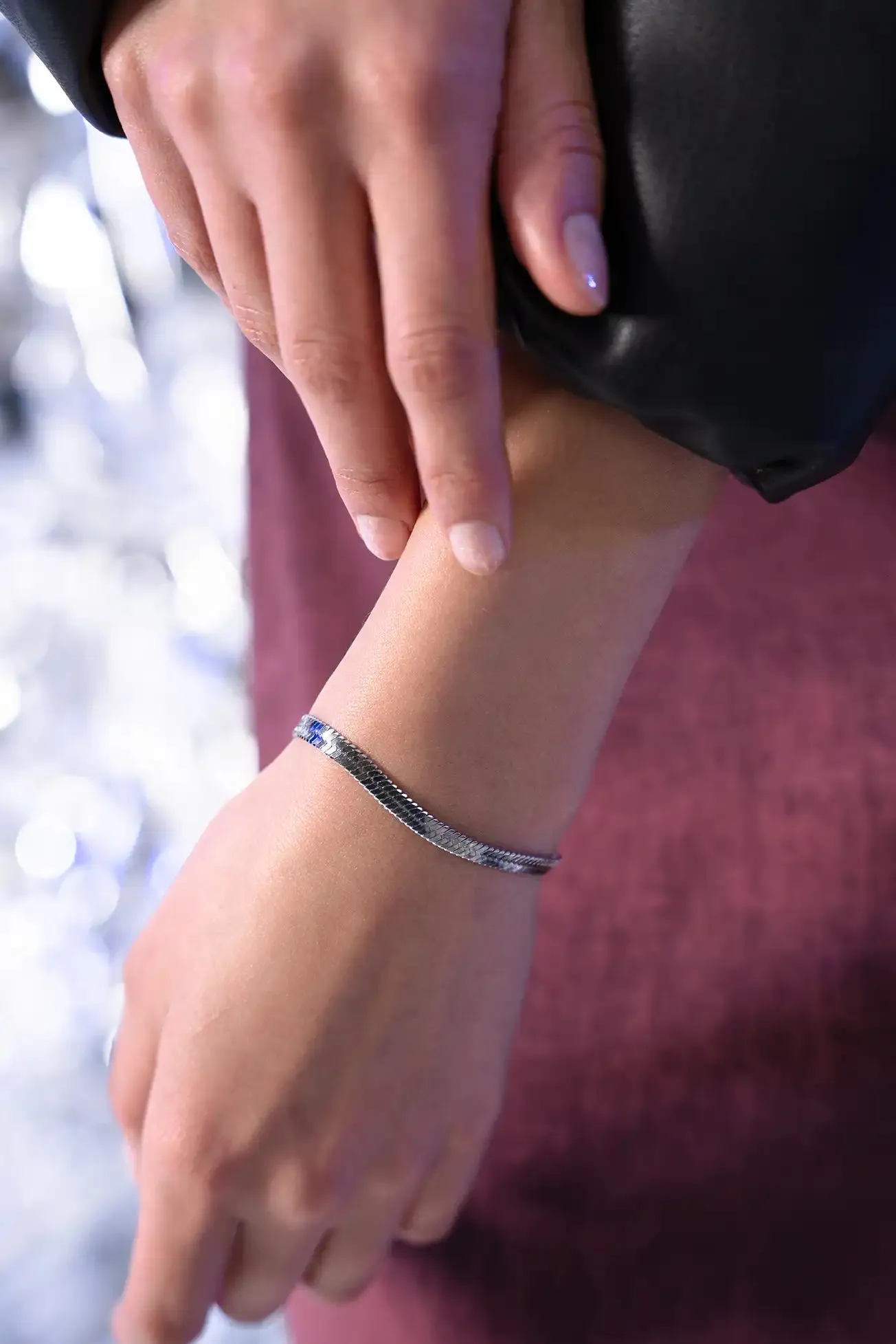 Molten Sleek Bracelet Silver