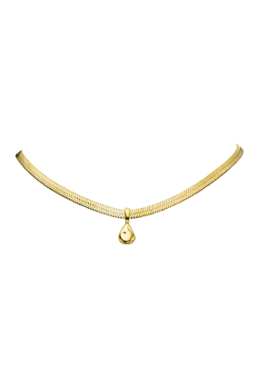 Molten Sleek Necklace 14K Gold Plated