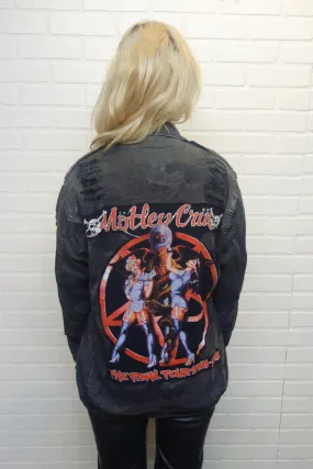 Motley Crue Acid Wash Camo Jacket