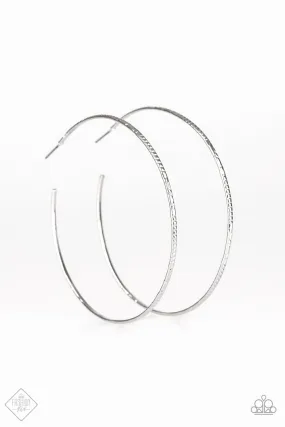 Paparazzi Sleek Fleek - Silver Hoop Earrings