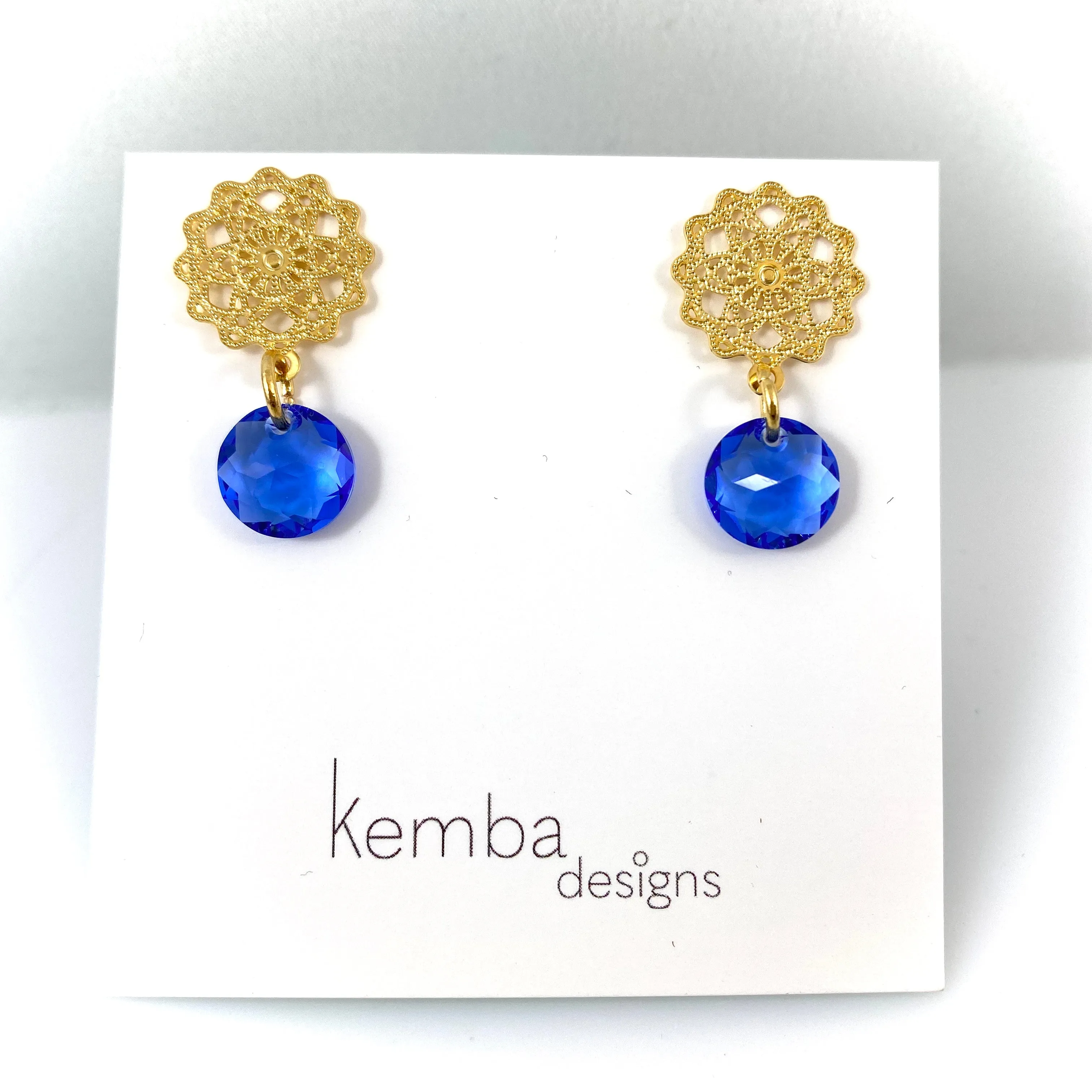 "Light Bright 1" Earrings (Blue)