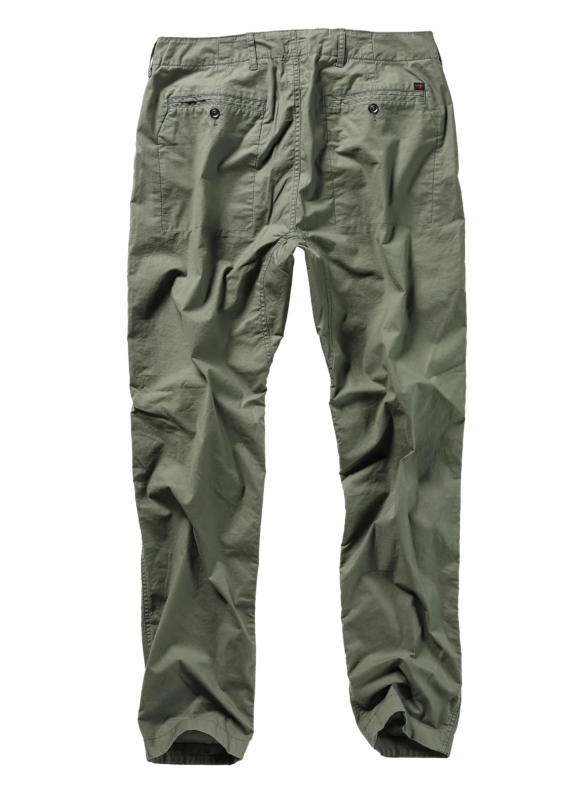 Relwen Mens Flyweight Flex Chino Pants in Muted Olive Green