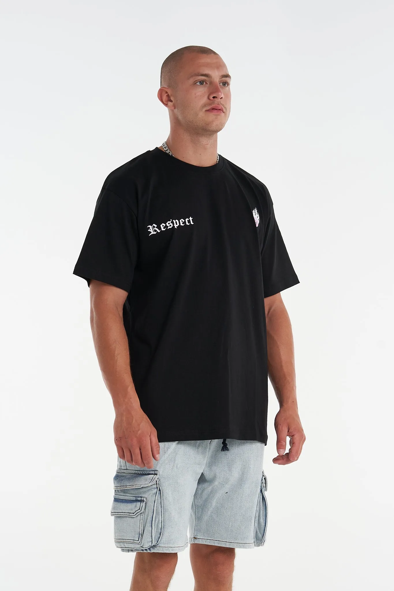 Respect Relaxed Fit Premium Tee Black