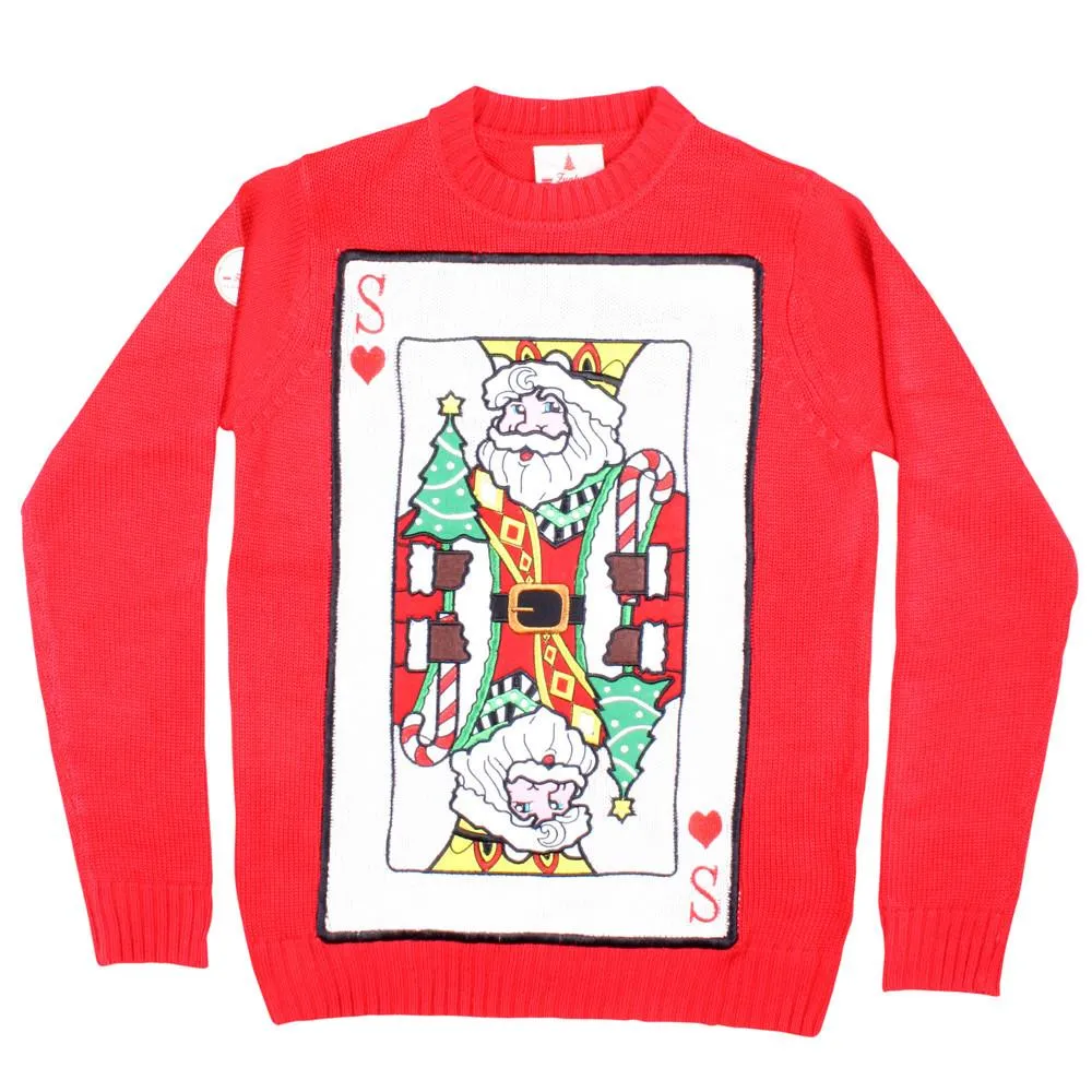 Santa of Hearts Funky Christmas Sweater