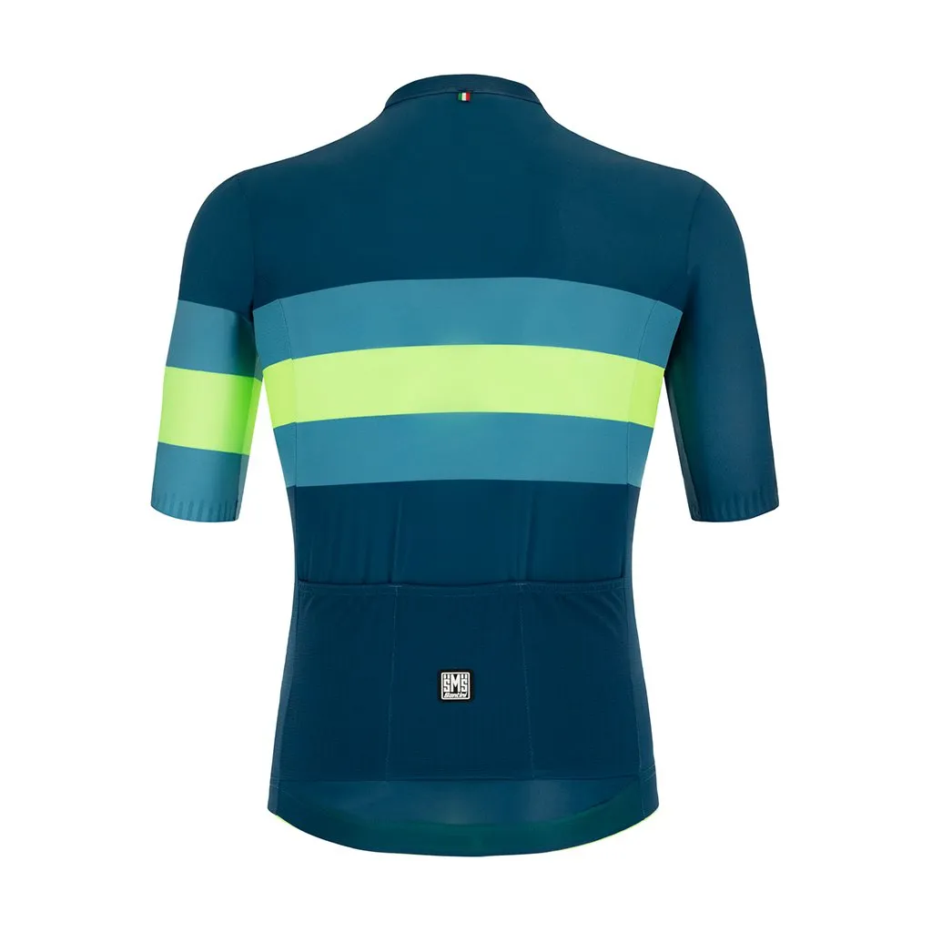 Santini Eco Sleek Bengal Short Sleeve Jersey - Green