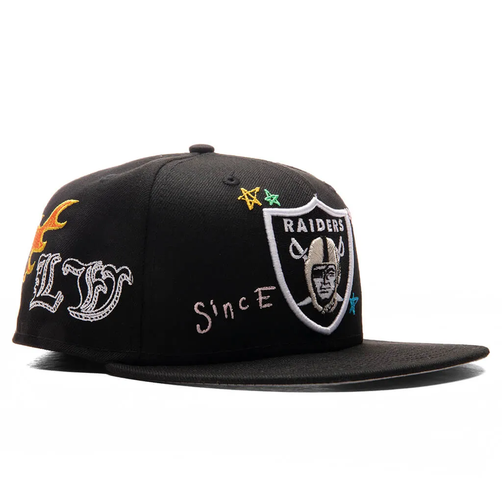 Scribble 59FIFTY Fitted - Las Vegas Raiders