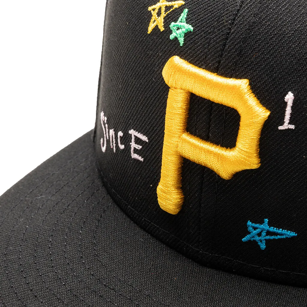 Pittsburgh Pirates Scribble 59FIFTY Fitted Cap