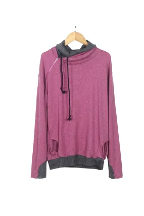 Side Zip Relaxed Hooded Sweatshirt