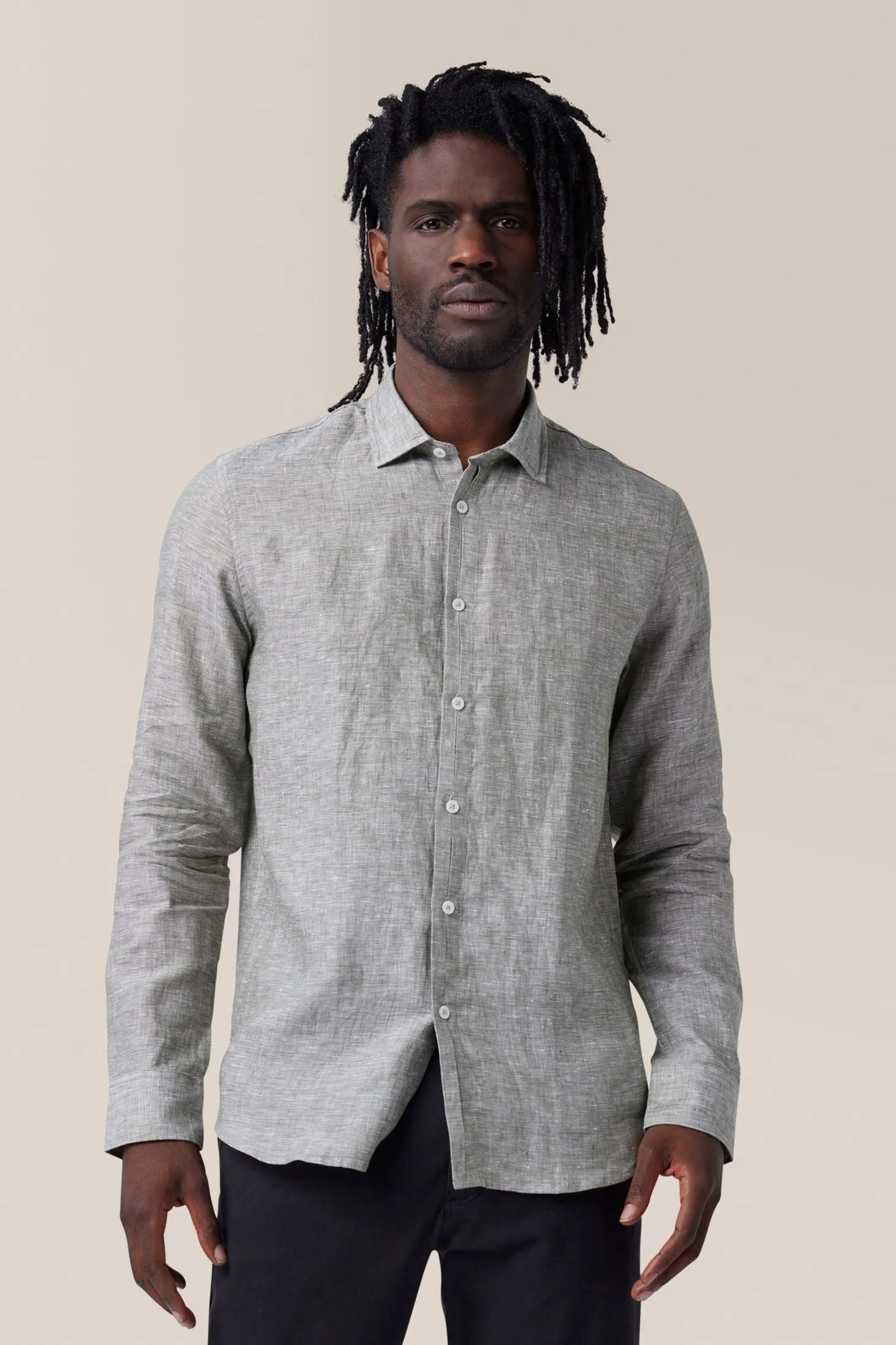 Sleek Shirt | Linen Chambray