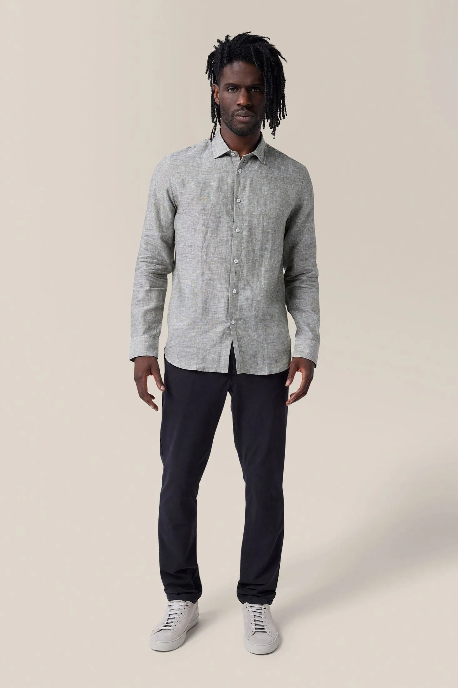 Sleek Shirt | Linen Chambray