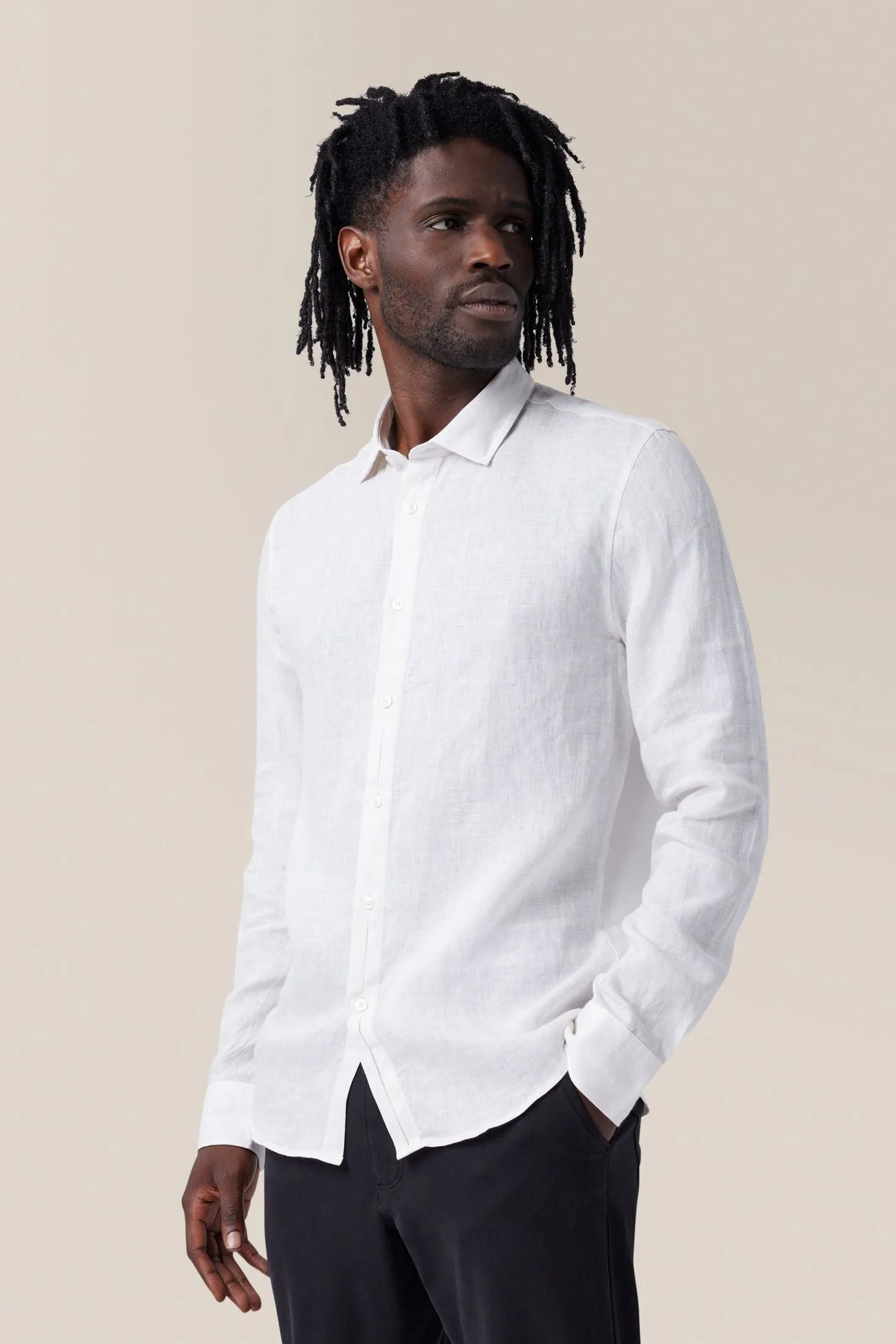 Sleek Shirt | Linen Chambray