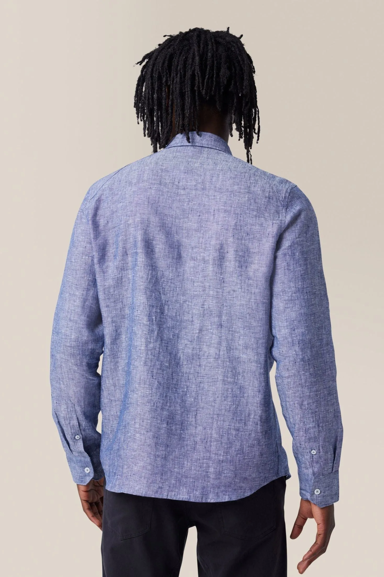 Sleek Shirt | Linen Chambray