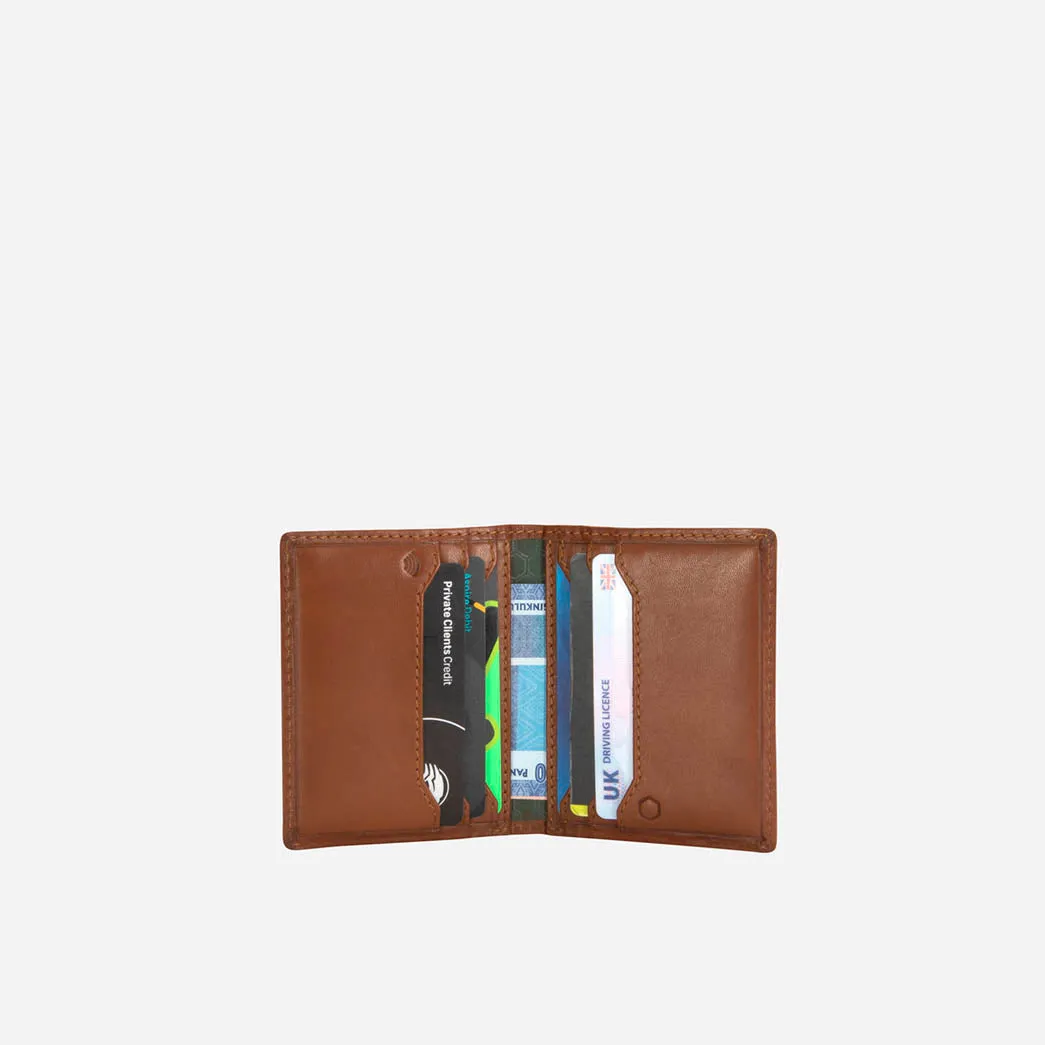 Slim Bifold Card Holder, Tan