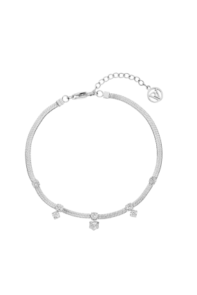 Sparkle Sleek Bracelet Silver