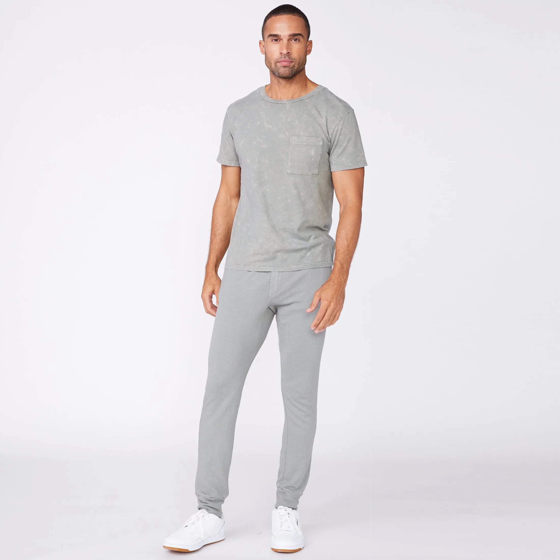 Stone Wash Relaxed Pocket Crew