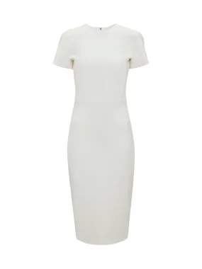 T-Shirt Fitted Dress in Ivory