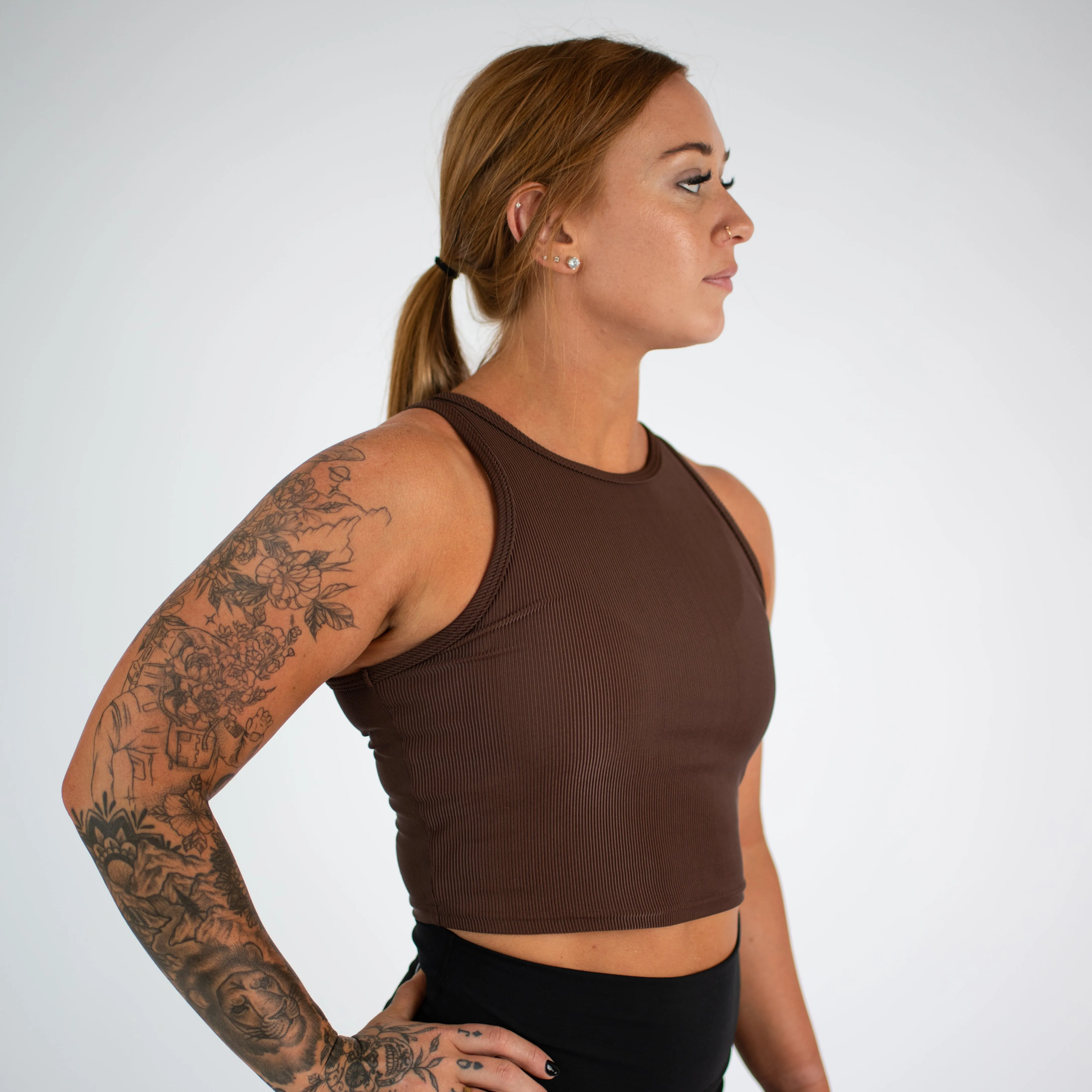 Tempo Crop Tank - Fitted