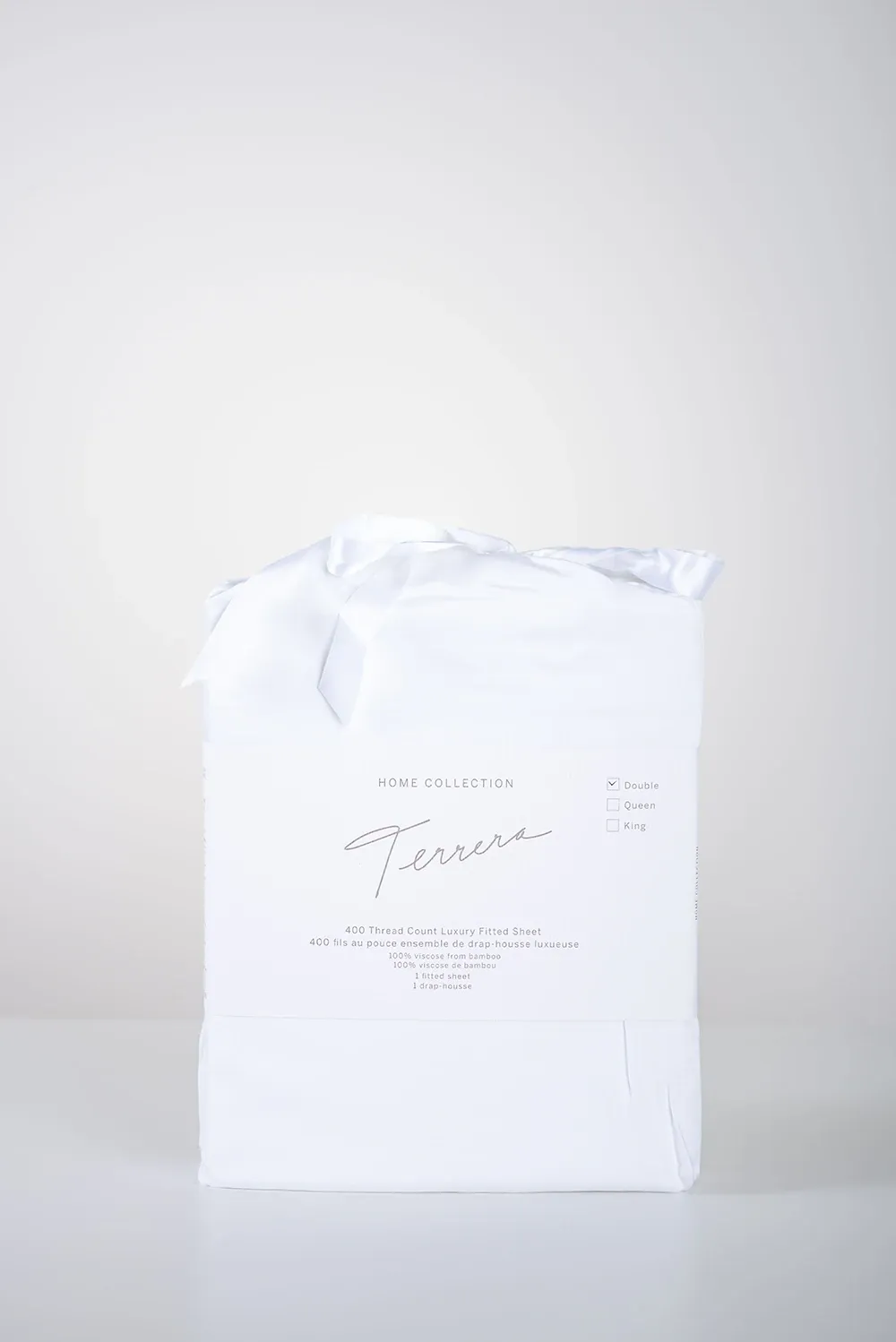 Terrera Bamboo Fitted Sheet - White