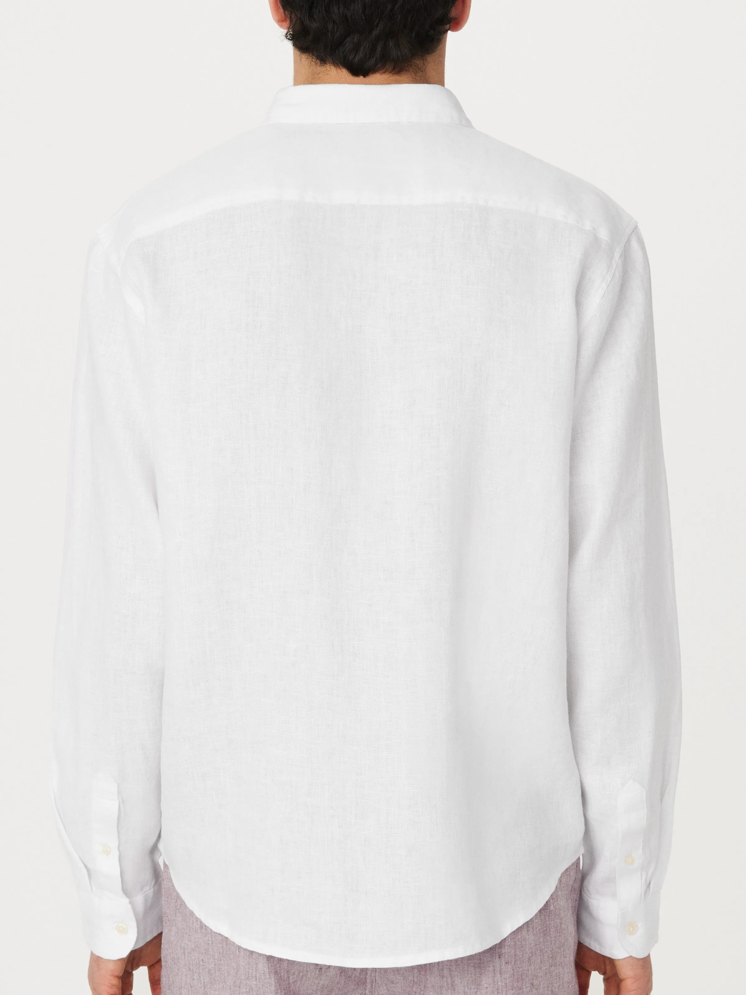 The Linen Shirt in Bright White