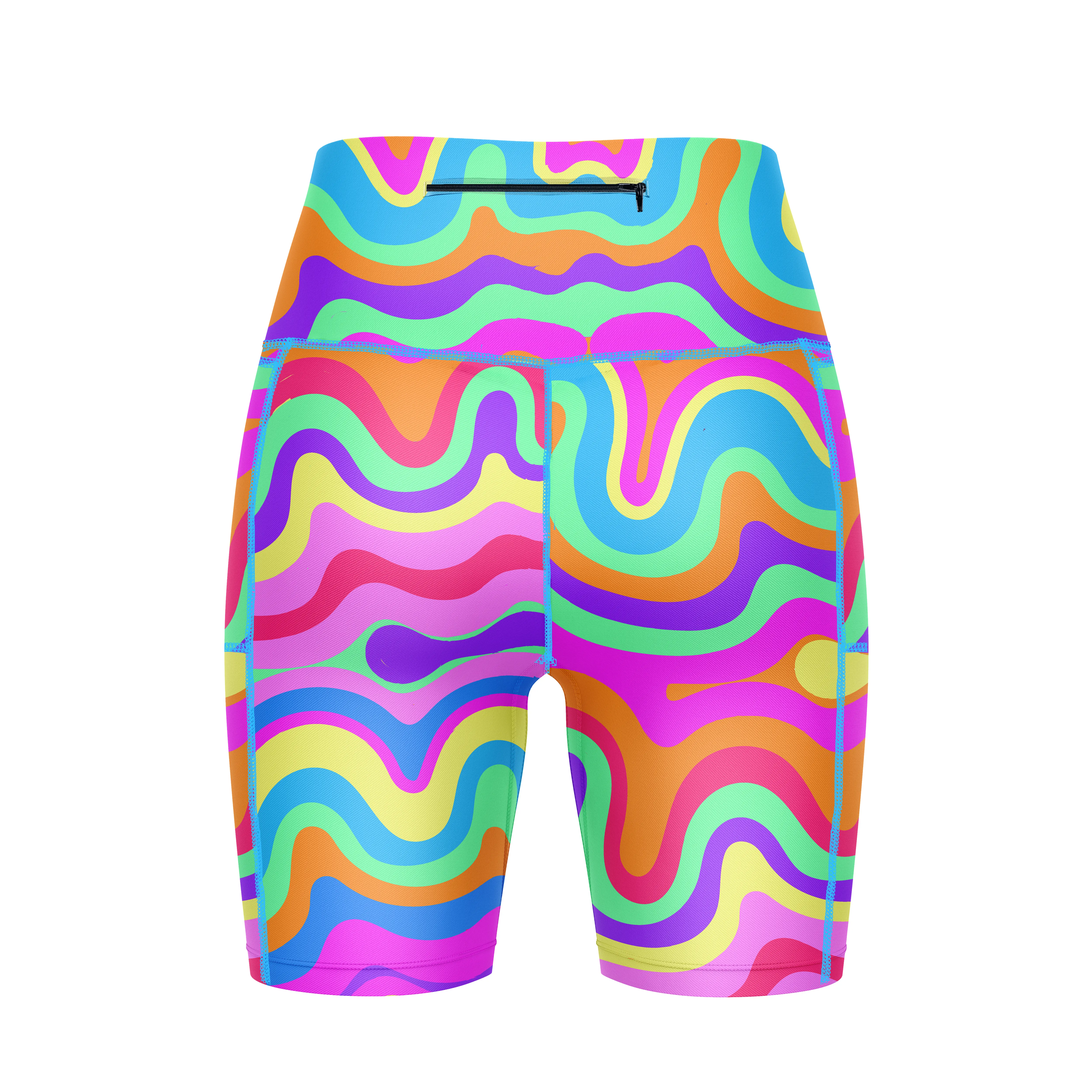 ''Twirly swirly'' fitted shorts