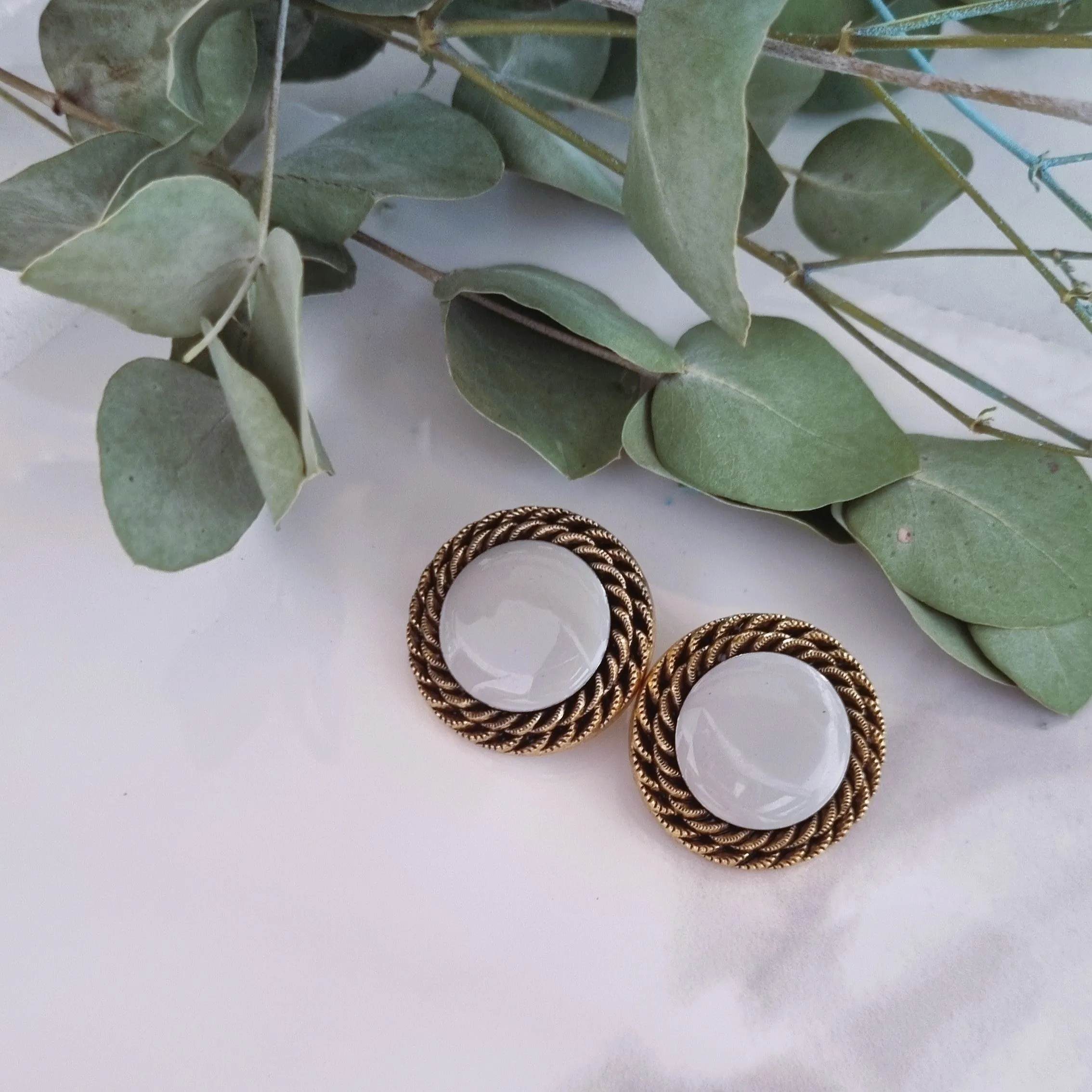 Vintage earrings - Mint