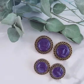 Vintage earrings - Purple