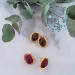 Vintage earrings - Small oval