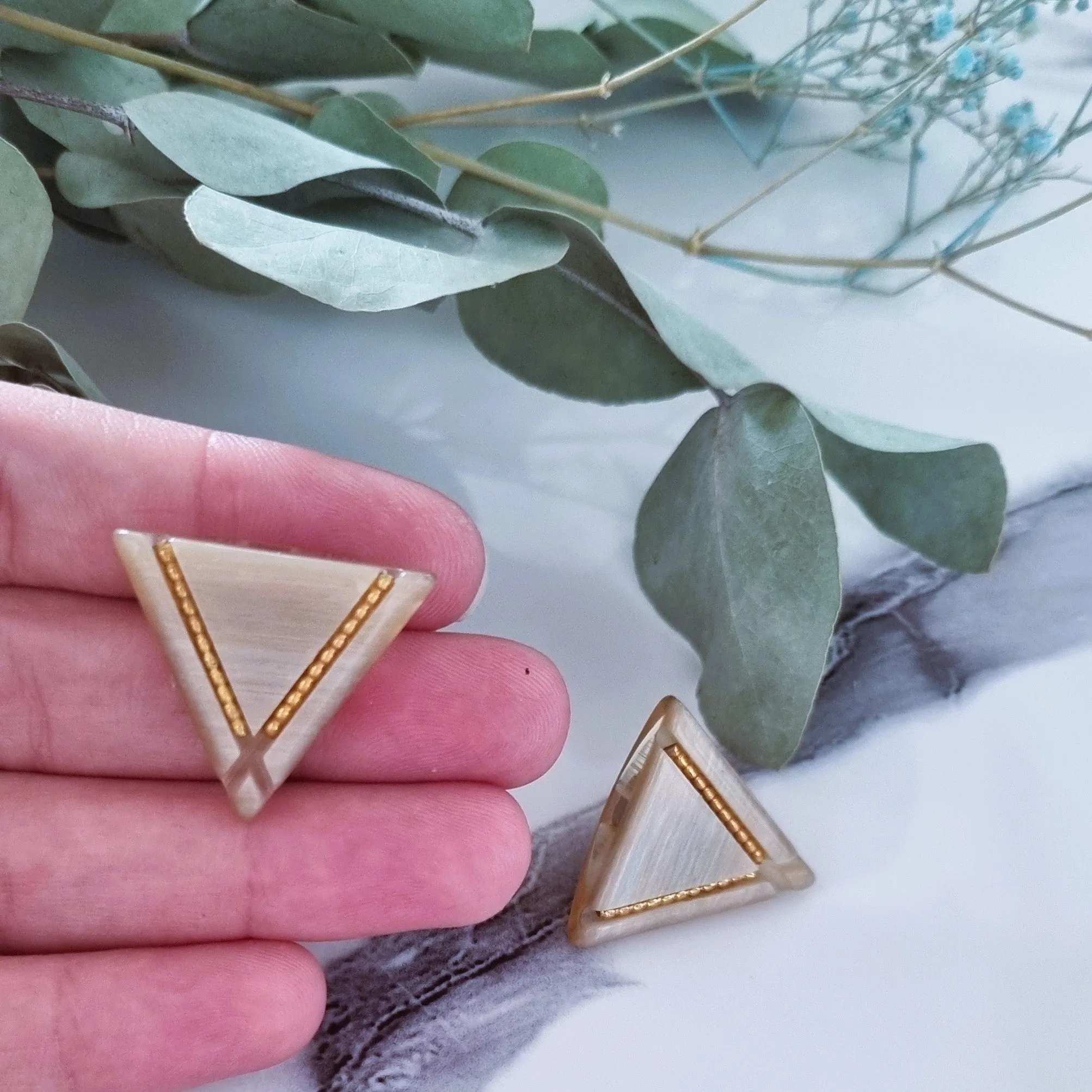 Vintage earrings - Triangles